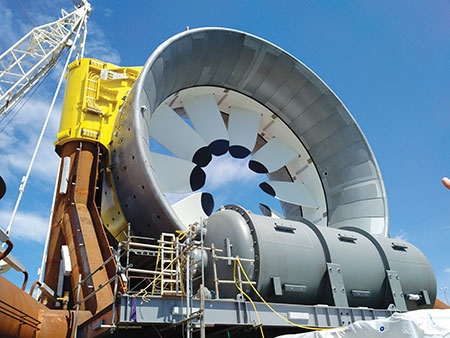 Photo 5. This picture shows the control enclosure mounted to the subsea base.