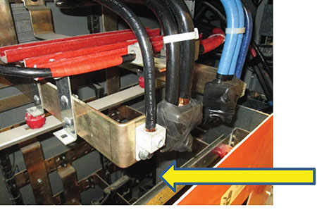 Photo 5. Connecting to this bus work would require doing so in accordance with the manufacturer’s instructions or being field-evaluated by a “Field Evaluation Body.” Photo by Matt Piantedosi, Cadmus