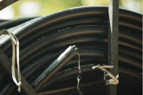 Photo 6. HDPE Conduit with conductors. Courtesy of Southwire Company