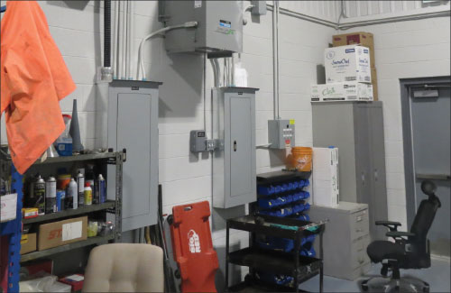 Photo 7. A transformer that new inserted Rule 2-312 will require specific working space.