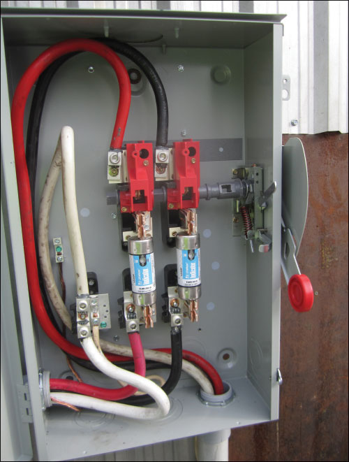 Photo 9. This is an example of an installation this is not in accordance with new Subrule (3) of Rule 6-212.